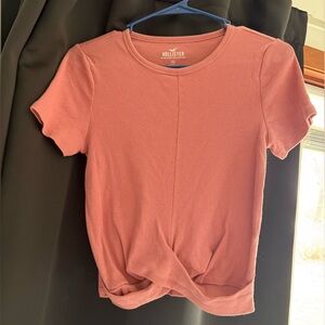 Hollister Women's Twist-Knot Short Sleeve Top